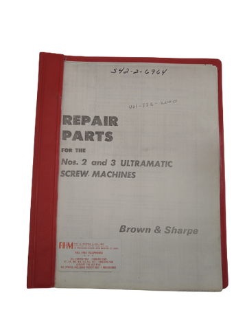 Brown & Sharpe - Repair Parts Manual