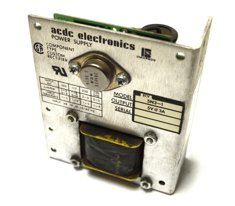 ACDC ELECTRONICS 5N3-1 POWER SUPPLY