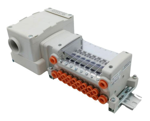 SMC VV5QC11-08N7TD0-BDN 5-Port VQC Solenoid Valve Manifold