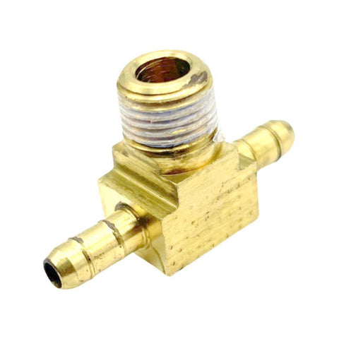 Lot of (5Parker 232-6-2 Dubl-Barb Brass Male Branch Tee Fitting 1/4" x 1/8" NPT