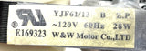 W & W Motor YJF61/13 Refrigeration Exhaust Fan  120V 60V 28w