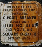 Square D 0-224456 100A 2 Pole Main Circuit Breaker