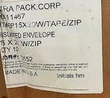 Extra Packaging EP15X20W/TAPE/ZIP Insulated Envelope 15" X 20" - Case of 10