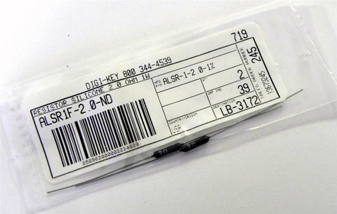 BRAND NEW DIGI-KEY RESISTOR 2.0 OHMS 1 WATT MODEL ALSR1F-2.0-ND