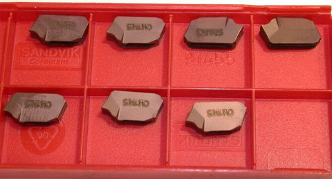Lot of 7 New Sandvik CoroCut QD parting Carbide Inserts QD-NH-0476-0002-CM 1145