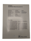 Brown & Sharpe - Validator Coordinate Measuring Systems Catalog