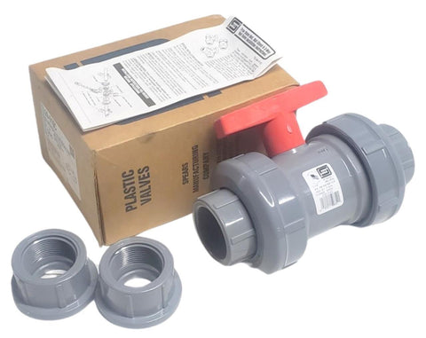 Spears 2329-015C True Union Ball Valve Socket FIPT 1-1/2" ACBEBE 73°F 235psi