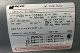 MagneTek Century H506 Motor 1 HP 2450 RPM 60/50 Hz 230/460V 3 Phase 8-135802-21