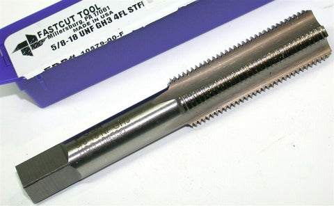 Up to 2 Fastcut 5/8"-18 UNF GH3 4-Flute High Speed Steel Bottom Tap 10579-00-F