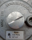 Maxitrol RV48 Gas Pressure Regulator 1/2 PSIG Po 3.0" - 6.0"