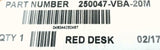 Cortelco 250047-VBA-20M Desk Corded Telephone W/ Volume - Red