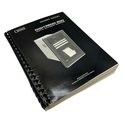 Doric Digitrend 200 Digital Multipoint Recorder Owner's Manual