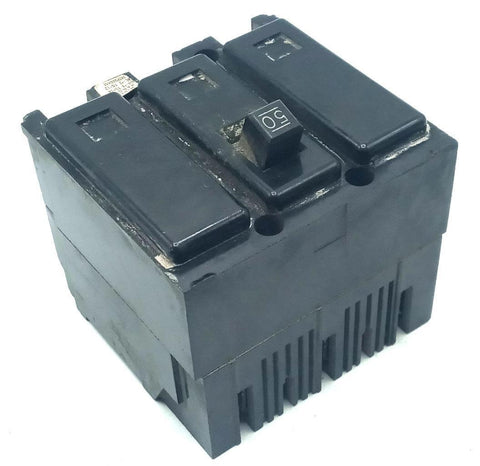 Westinghouse HQNP3050 3 Pole Circuit Breaker 50A 240VAC 3 PH Bolt-On