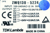 TDK-Lambda ZWQ130-5224 Switching Power Supply 100-240VAC 2.1A 50/60HZ