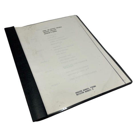 Dewtrak Model 100 Portable Humidity Analyzer Operator's Manual