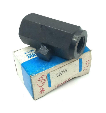 Deltrol Fluid Products CP25S Hydraulic Check Valve 3/8" NPTF Port Carbon Steel