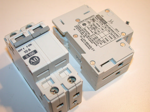 UP TO 2 ALLEN BRADLEY 10 AMP CIRCUIT BREAKER DIN MT 1492-CB2