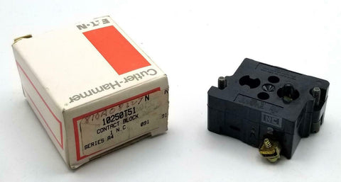 Cutler Hammer 10250T51 Contact Block 1 N.C.