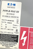 Eaton Cutler-Hammer P3F361R Fusible Bus Plug 30A 600V 3 Phase BPC3001G02