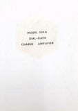 Kistler Model 504A Dial Gain Charge Amplifier Instruction Manual
