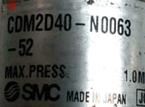 SMC CDM2D40-N0063 Pneumatic Air Cylinder