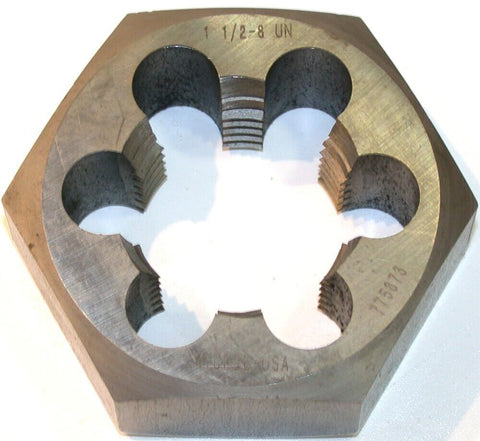 Widell Hex Rethreading Die for 1 1/2"-8 UN Thread 775873 Made in the USA New