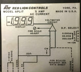 RED LION CONTROLS APLIT AC CURRENT METER 5 AMPS - SOLD AS IS