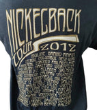 Gildan Men's Nickelback Here And Now Tour 2012 Black Short Sleeve Shirt Size L