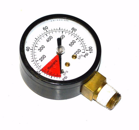 0-100 PSI 0-700 KPA PRESSURE GAUGE 1/4" NPT BACK MOUNT