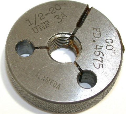 ALAMEDA GO THREAD RING GAGE 1/2"-20-UNF-3A