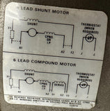 Raymond 570-111 DC Motor 1 HP 3850 RPM 56YZ TENV 24 VDC 27-221-2045