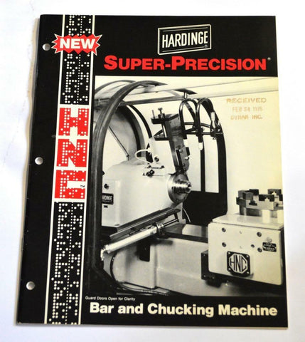 HARDINGE C-56 BAR AND CHUCKING MACHINE BROCHURE
