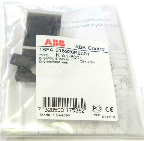 New ABB Asea Brown Boveri   K A1-8001  Din Mounting Kit  CBK-XDIN