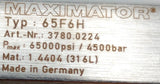Maximator 65F6H Stainless Steel Straight Coupling 1/2" NPT 65,000 PSI