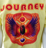 Anvil Men's Journey Tour Concert Yellow Short Sleeve Shirt Size Large