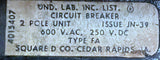 Square D FA26070 2-Pole I-Line Circuit Breaker 70A 600V 1 Phase Plug-In