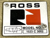 Ross 1523 C 3002 3-Way 2-Position Exhaust Lockout Valve