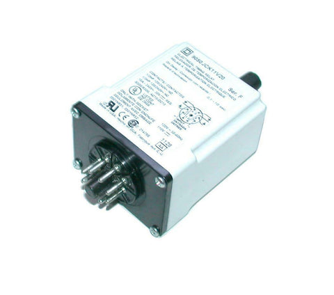 Square D  9050JCK11V20  Time Delay Relay 120 VAC 10 Amp 8-Pin Series F