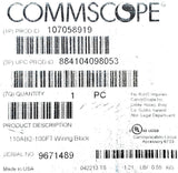 Commscope 107058919 Wiring Block With Legs With Hardware 110AW2-100 67S3