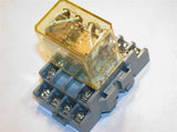 IDEC 24VDC POWER RELAY WITH HOLDER DIN MOUNT RH4B-U