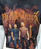 Anvil Men's Nickelback Tour 2010 Rustic Church Black Short Sleeve Shirt Size L