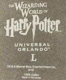 Wizarding World of Harry Potter Men's #1 Seeker Gray Shirt Size Large