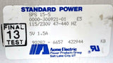 Acme Electric SPS 15-5 Standard Power Supply 5 Volts @ 1.5 Amps 0000-300921-01