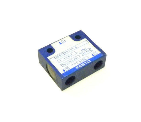 FESTO  6682 0S-1/4 B  PNEUMATIC VALVE  1/4 NPT 1-10 BAR 14.5-145 PSI
