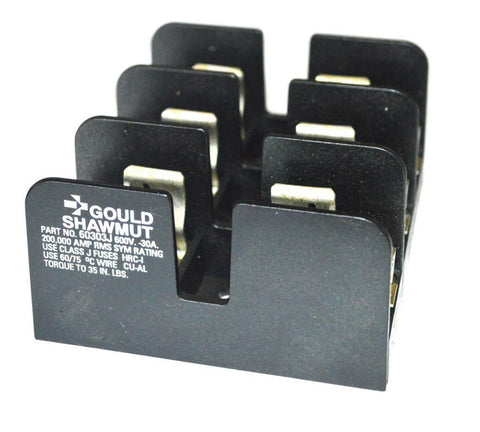 GOULD SHAWMUT 60303J FUSE HOLDER 600 VOLT -30 AMP (3 AVAILABLE)