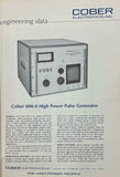 Cober Electronics Model 604A High-Power Pulse Generator Operating Manual