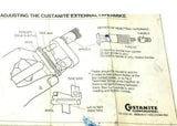 Custanite .0001" Precision Taper Micrometer W/case 4D 602