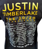 Tultex Men's Justin Timberlake 20/20 Experience 2013 Tour Black Shirt Size Large