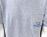 Mojo Sportfishing Gear Men's Gray Short Sleeve Pocket Shirt Size Large