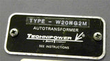 Technipower W20HG2M Variac Autotransformer 0-280V Output